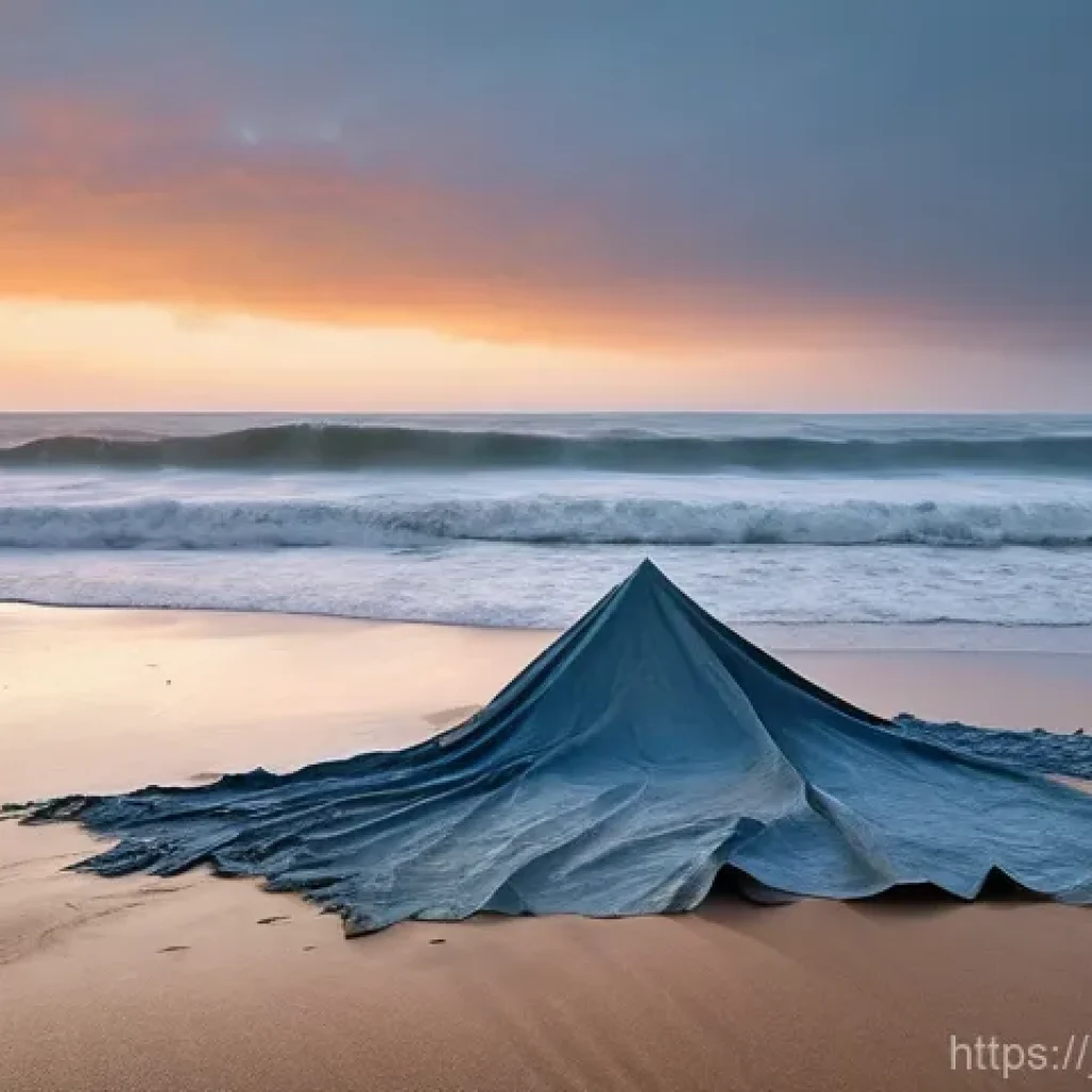 호주에서의 실종 사건과 미제 사건 - **Prompt:** A desolate Australian beach at dawn, shrouded in a subtle mist that adds to an air of my...