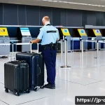 호주에서 주의해야 할 법과 규제 - **Prompt 1: Australian Airport Quarantine**
    A bright, clean, and modern Australian airport custo...